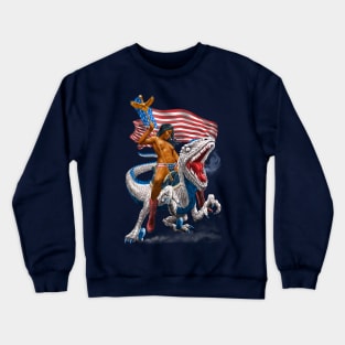 Rodeo Velociraptor or Patriosaur Crewneck Sweatshirt